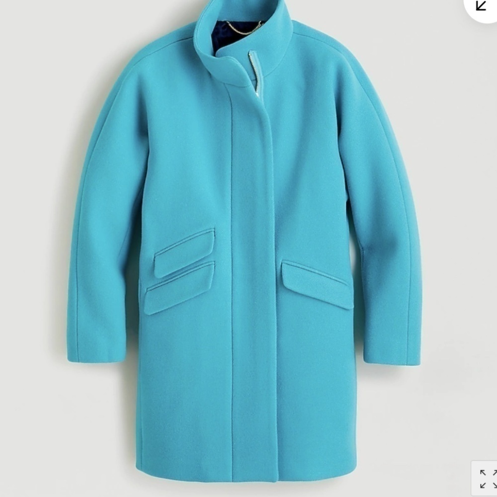 NWT J. Crew Women's Cocoon coat in Italian stadium-cloth wool, 00, GD1068 - Picture 3 of 9
